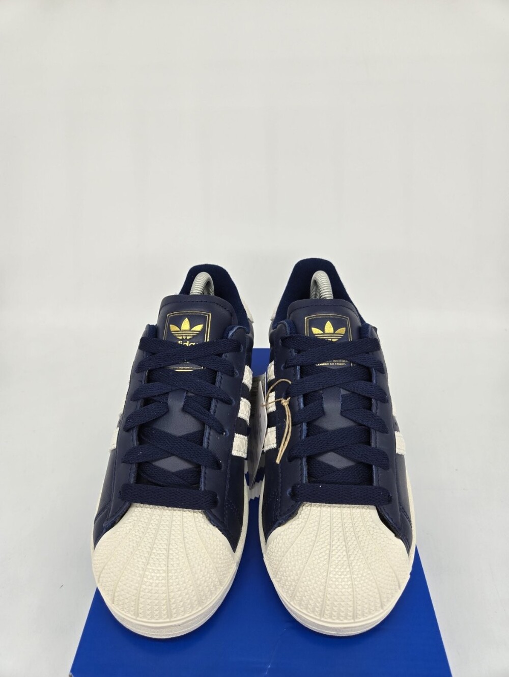adidas Womens Superstar II KI3571 Night Indigo Off White Snakeskin Shoe Size 6.5 - Picture 2 of 8